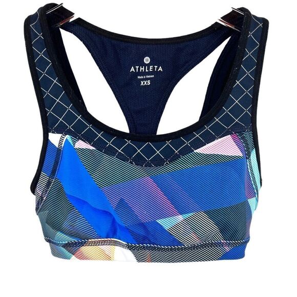 ATHLETA Sports Bra in multi-colors in Blues Size XXS - Picture 1 of 7